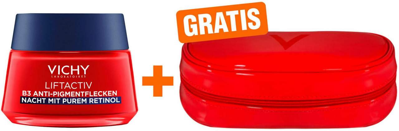 Vichy Liftactiv B3 Retinol Nachtcreme 50 ml + gratis Kosmetiktasche 1 Stück