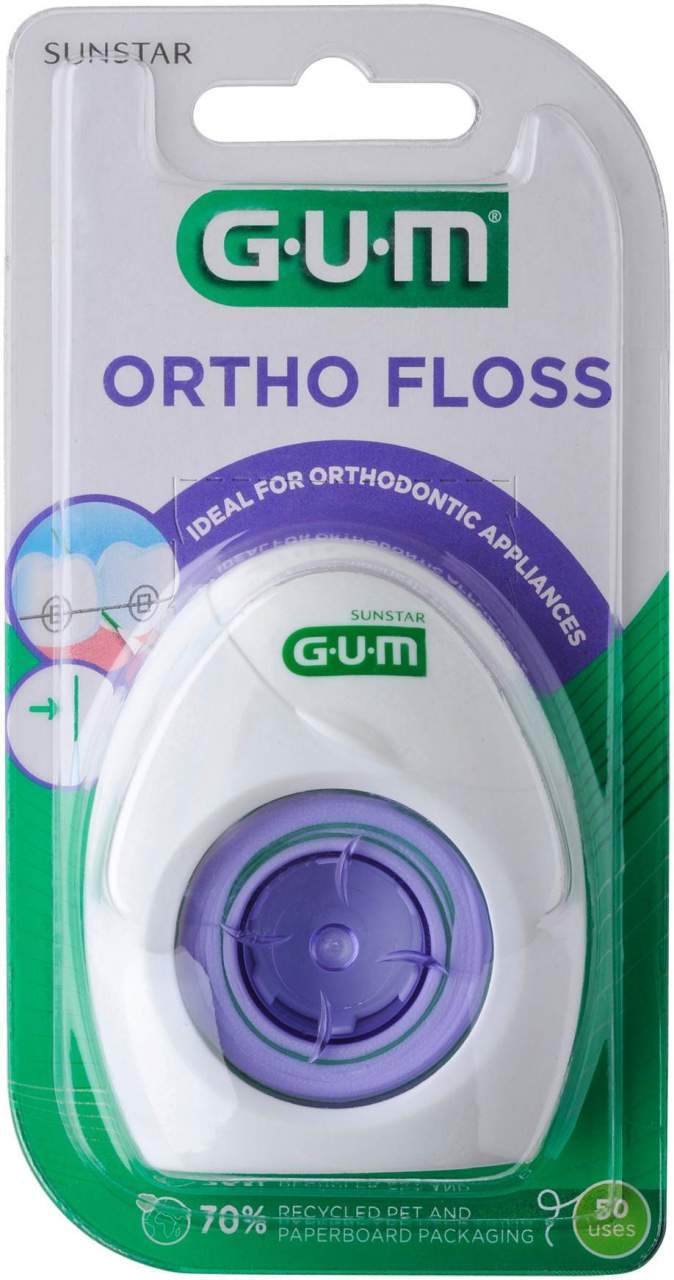 Gum Ortho Floss Zahnseide 1 Stück