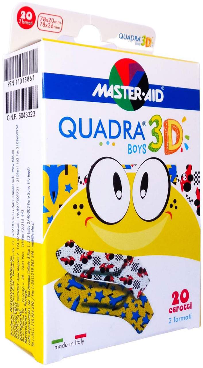 Quadra 3d Boys 20x78 Mm,26x78 mm