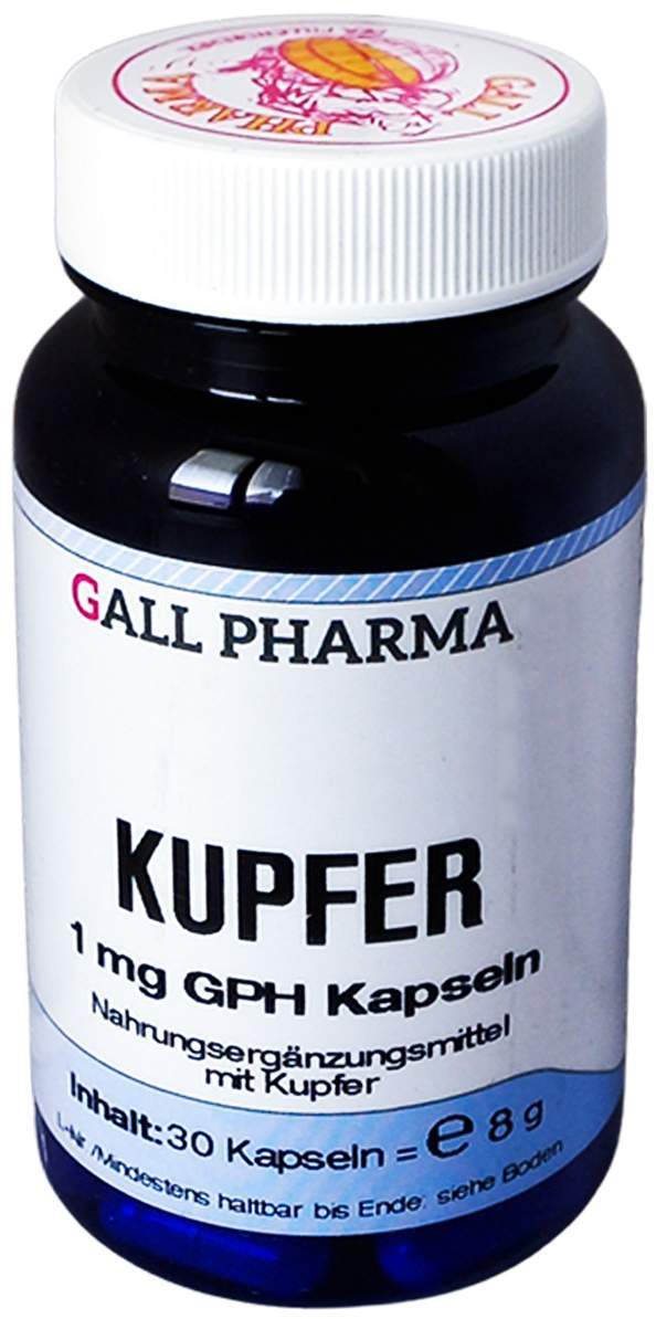 Kupfer 1 mg Gph 30 Kapseln