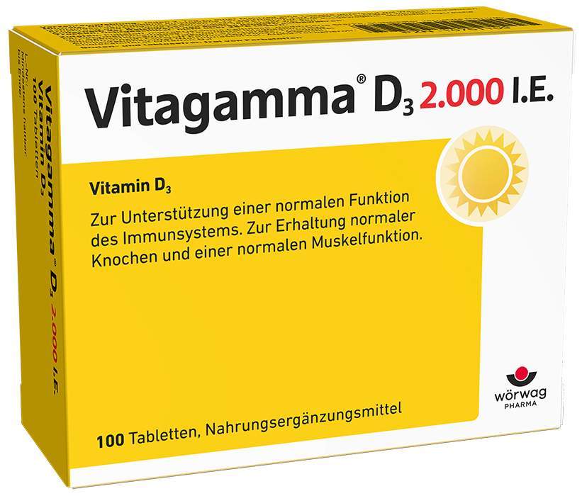 Vitagamma D3 2.000 I.E. Vitamin D3 Nem 100 Tabletten