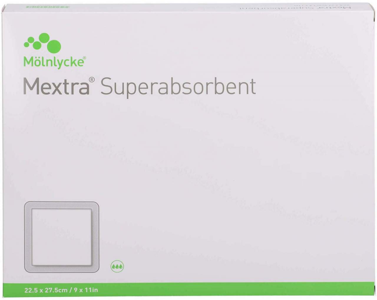 Mextra Superabsorbent Verband 22,5x27,5 cm