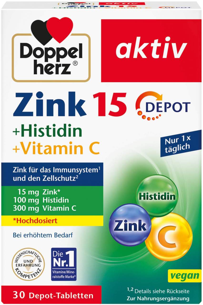 Doppelherz Aktiv Zink + Histidin Depot 30 Tabletten