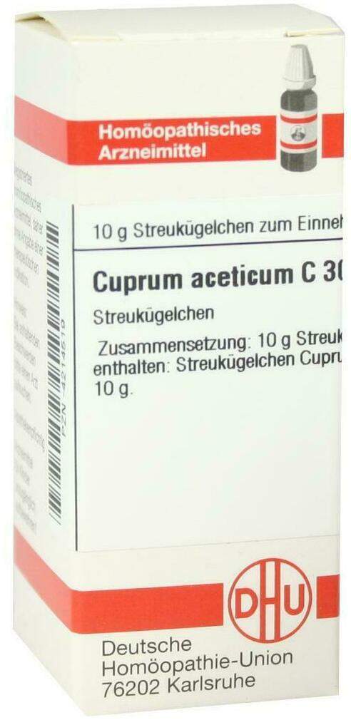 Dhu Cuprum Aceticum C30 Globuli