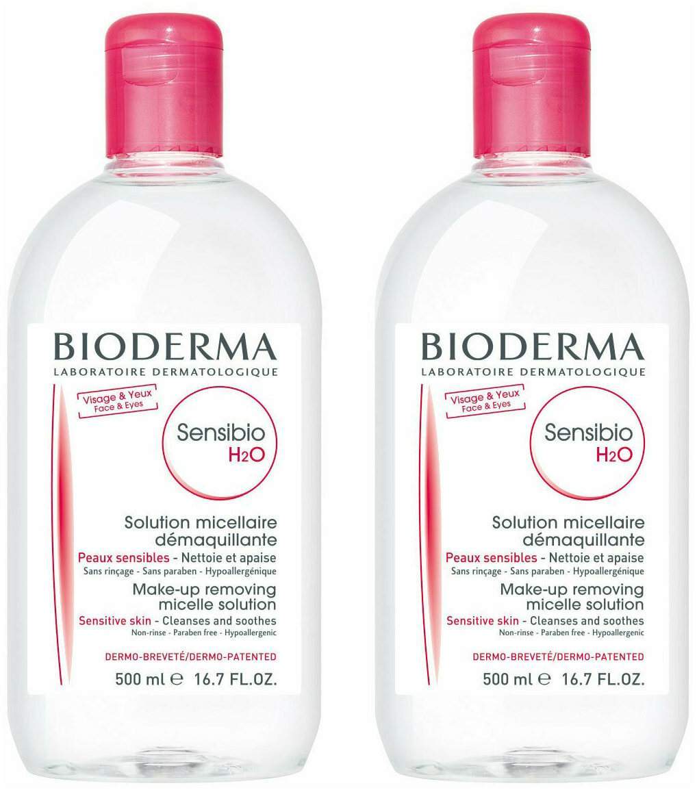 Bioderma Sensibio H20 Mizellen Lösung 2 x 500 ml