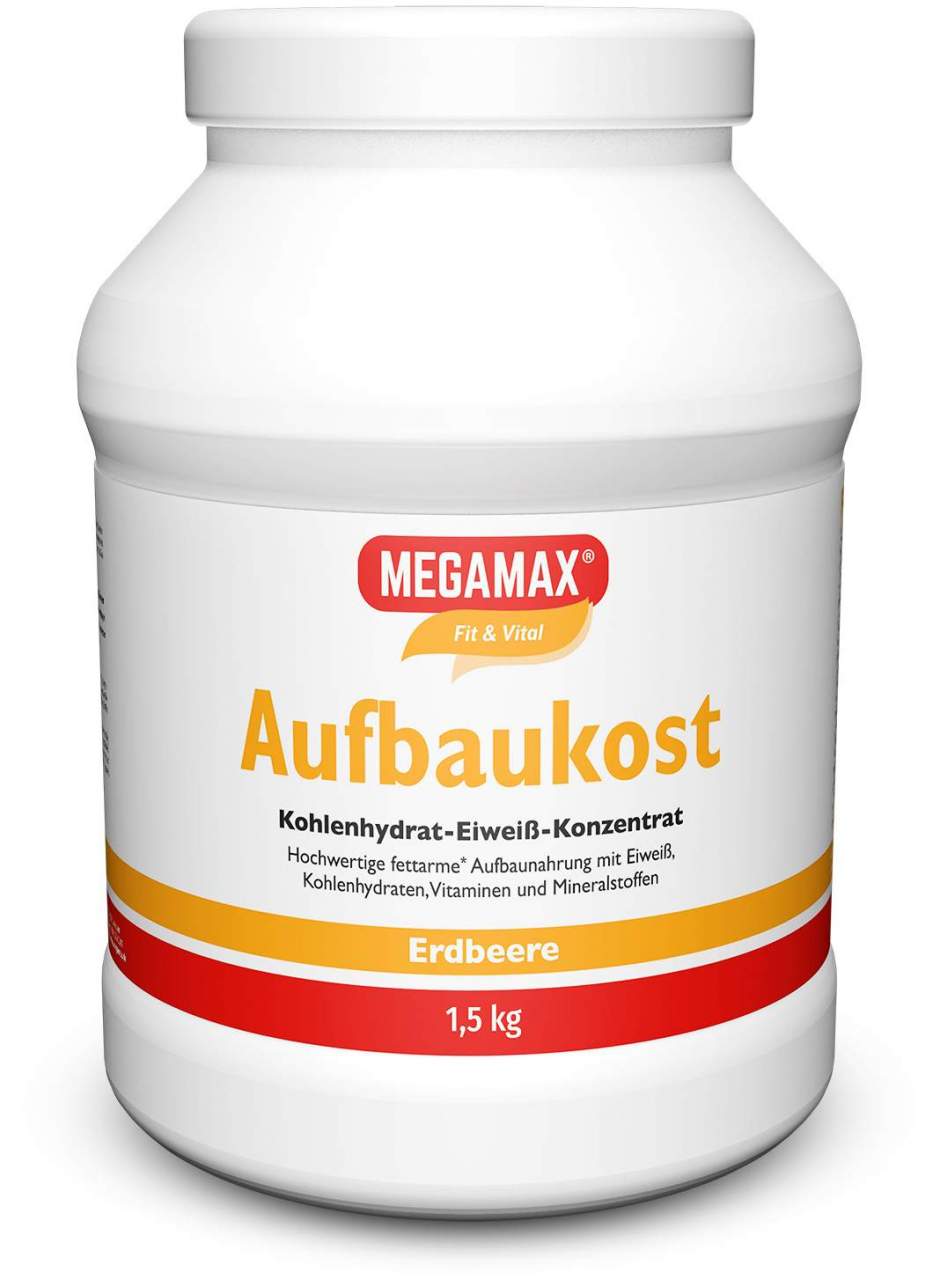 Megamax Aufbaukost Erdbeere 1,5 KG Pulver
