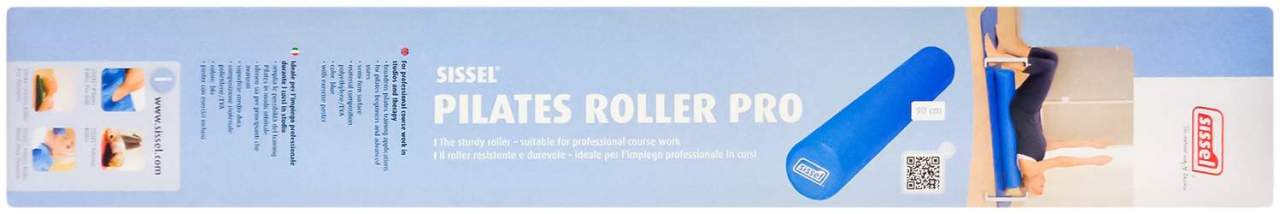 Sissel Pilates Roller Pro 90 cm Blau Inklusive Übungsposter 1...