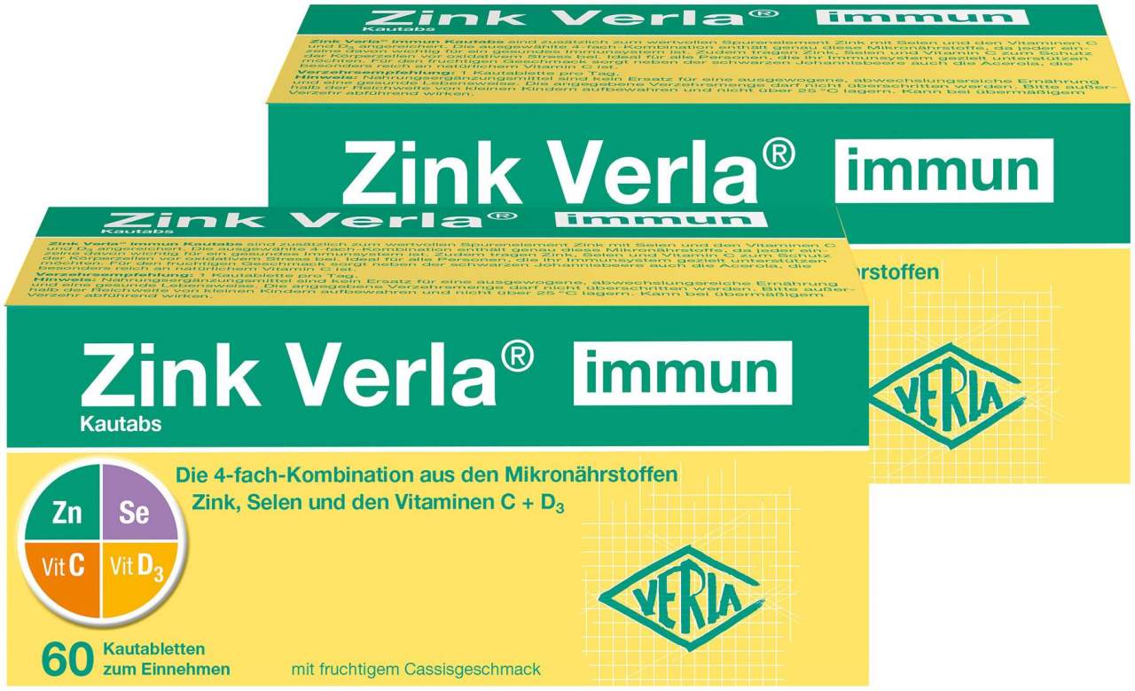 Zink Verla immun 2 x 60 Kautabs