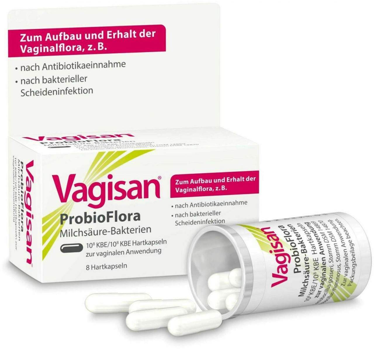 Vagisan ProbioFlora Milchsäure-Bakterien 8 Hartkapseln