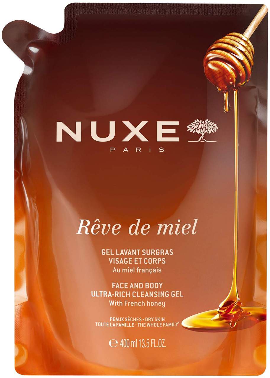 NUXE Reve de Miel rückfett.Reinigungsgel Refill 400 mml