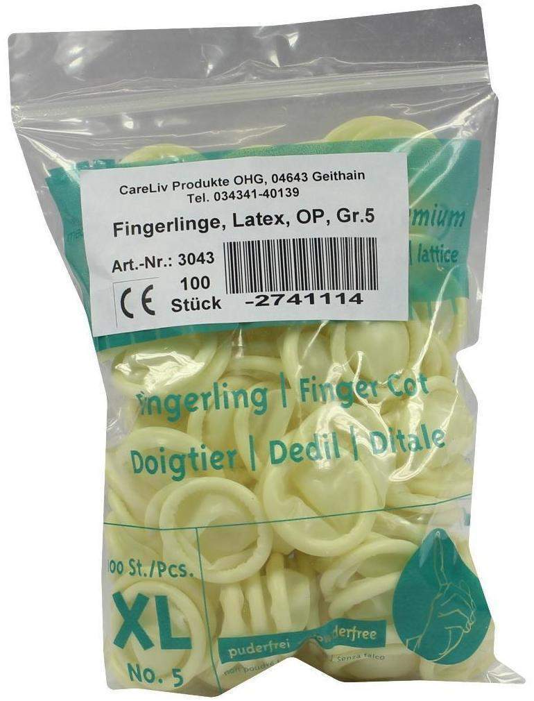 Fingerling Latex Op Gr. 5 100 Stück