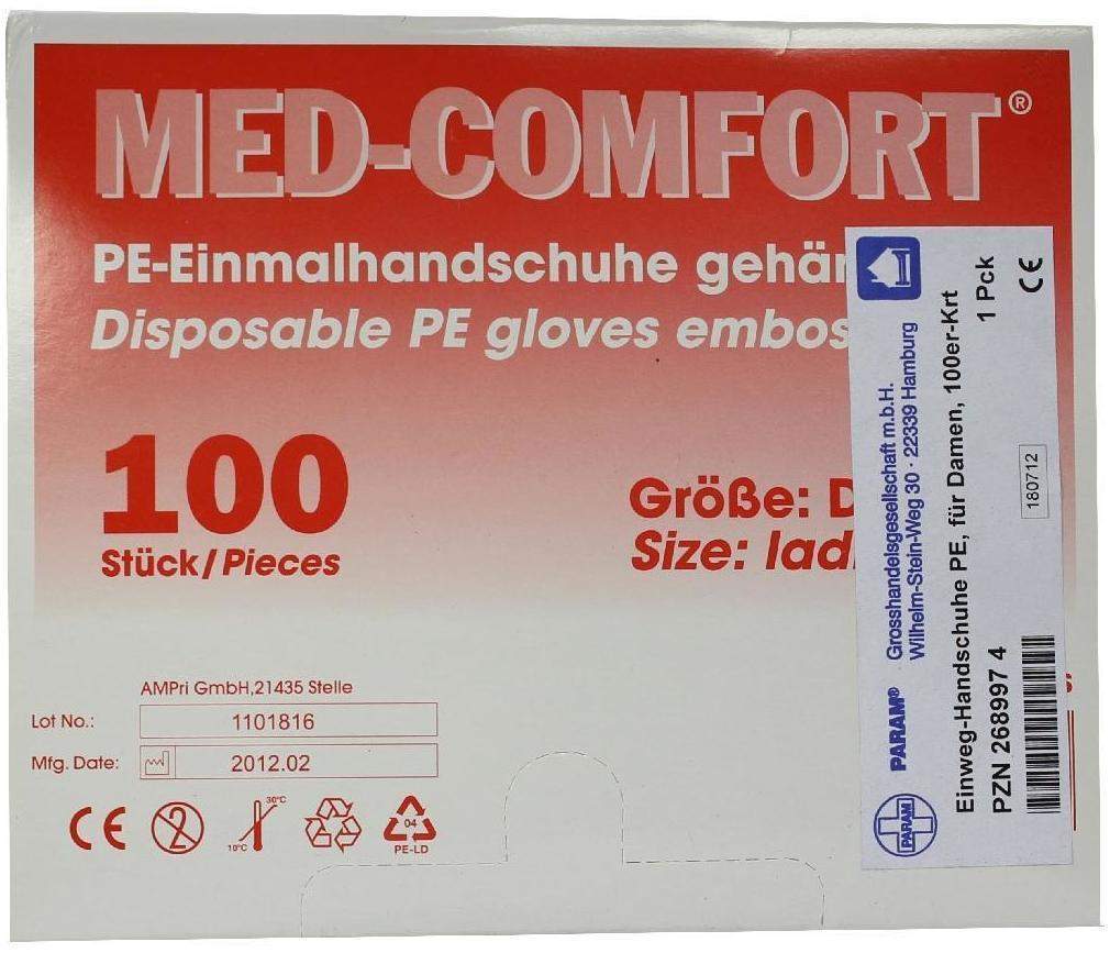 Handschuhe Einmal Für Damen Karton 100 Handschuhe