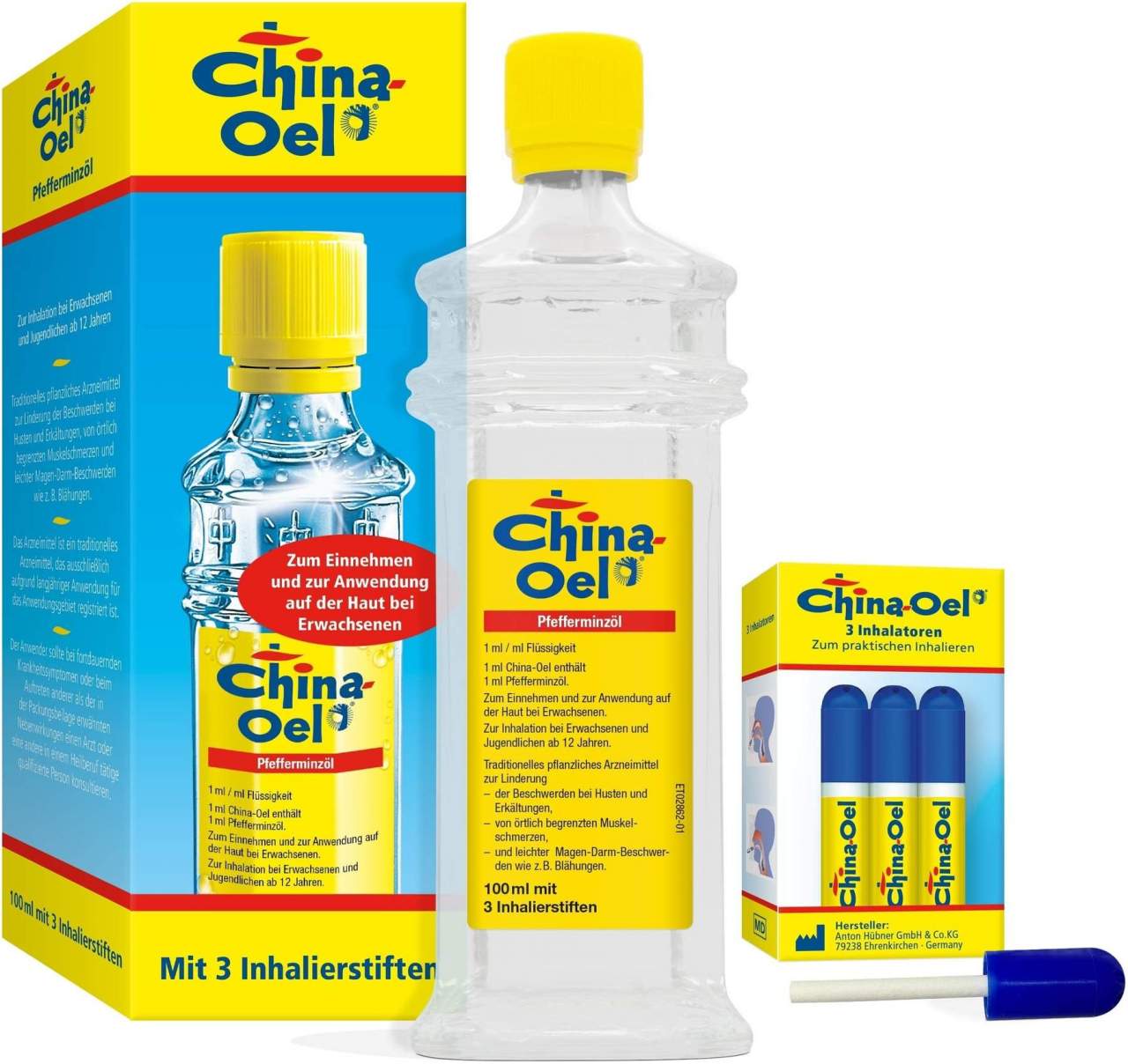 China Öl Mit 3 Inhalatoren 100 ml Ätherisches Öl