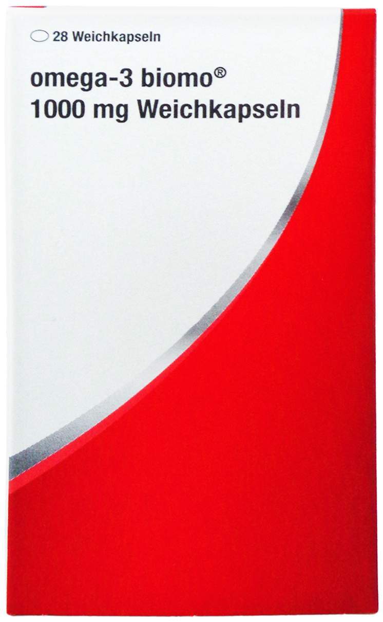 Omega-3 Biomo 1000 mg 28 Weichkapseln