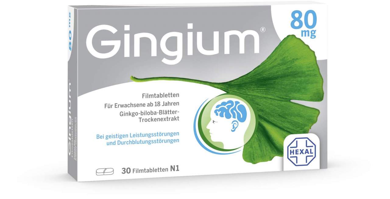 Gingium 80 mg 30 Filmtabletten
