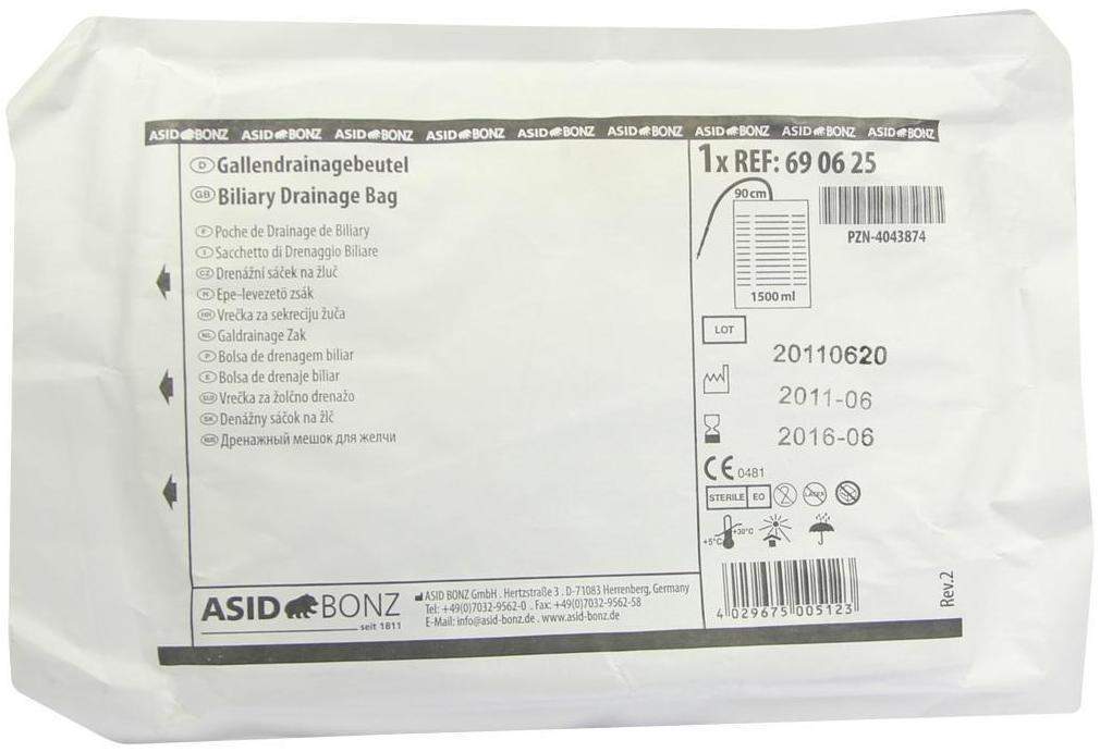 Gallendrainage Btl.1,5 L 90 cm Schl.Ster.Spez.Kon.