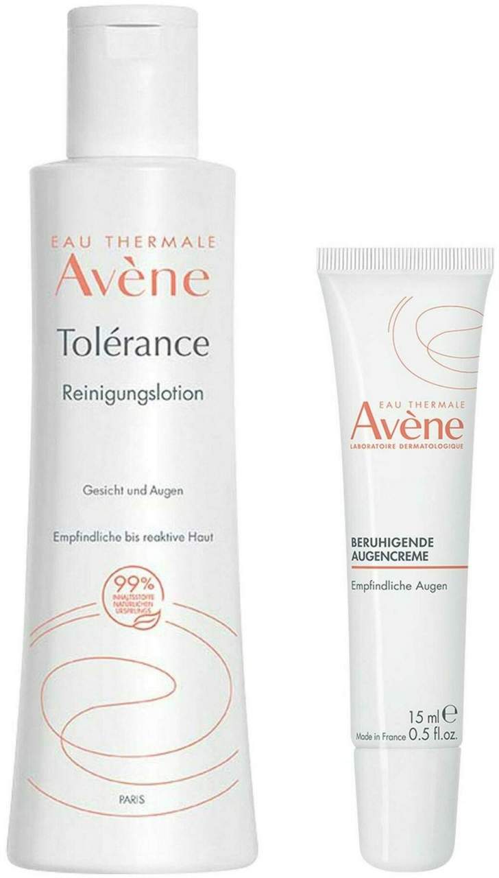 Avene Tolerance Reinigungslotion 200 ml + Avene Beruhigende Augencreme 15 ml
