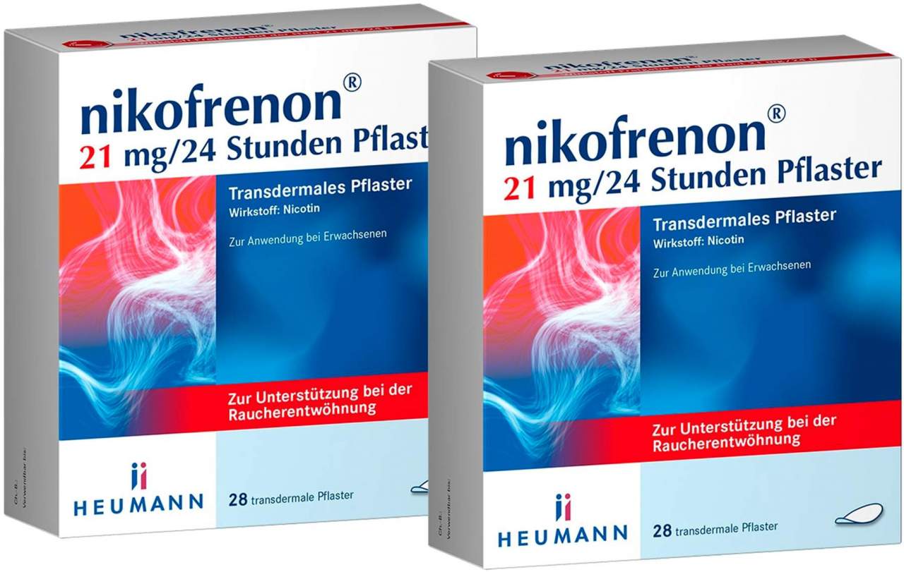 Nikofrenon 21 mg in 24 Stunden 2 x 28 Pflaster