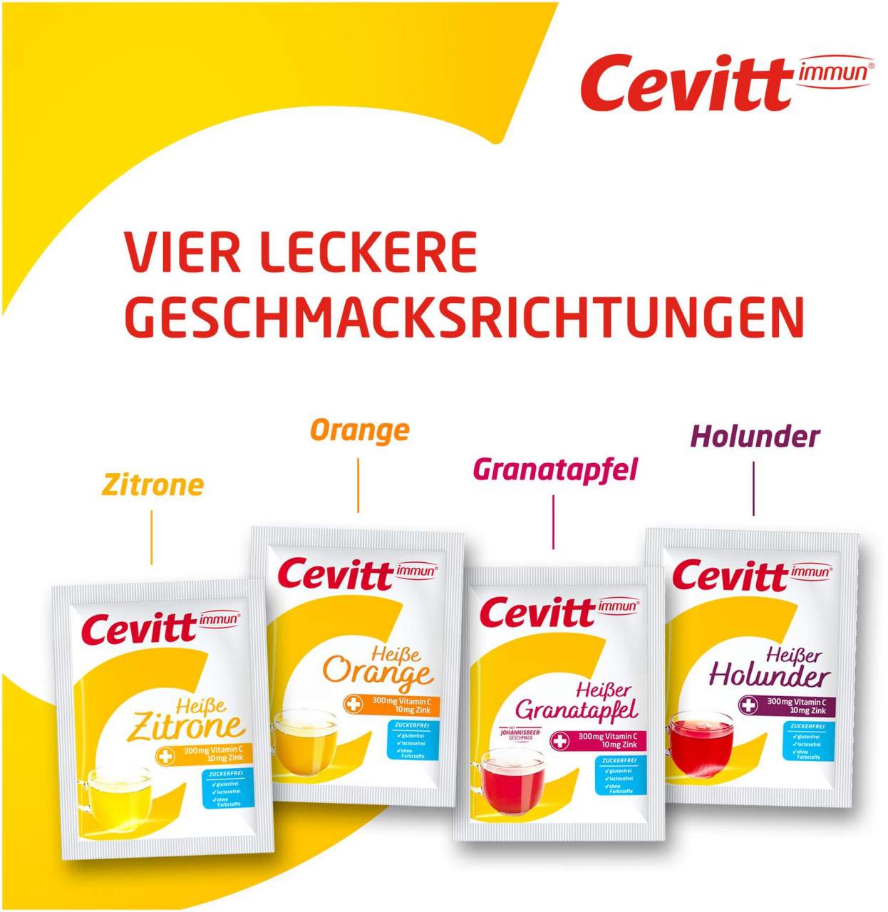 Cevitt Immun Heißer Holunder Zuckerfrei 14 Beutel