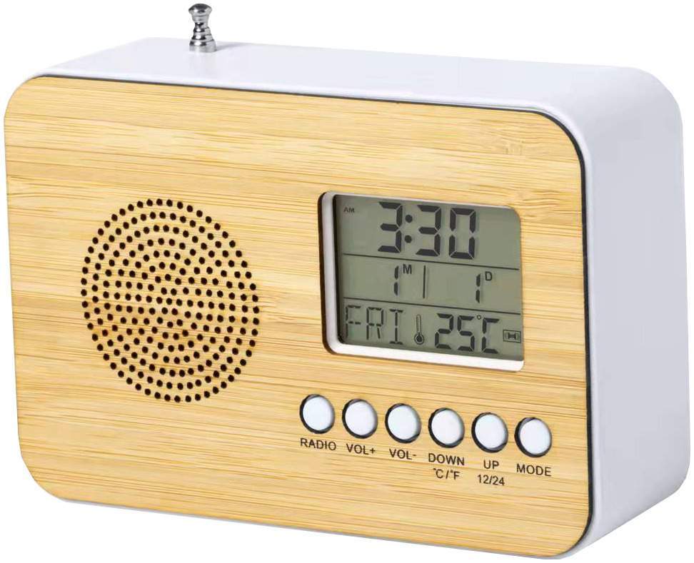 Radiowecker Bamboo mit Temperaturanzeige 1 Stück