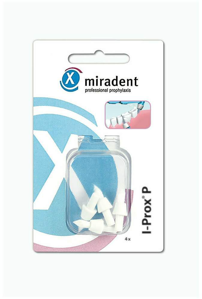 Miradent Ersatz Spitzbürsten I-Prox P Weiß 4 Ersatzbürsten