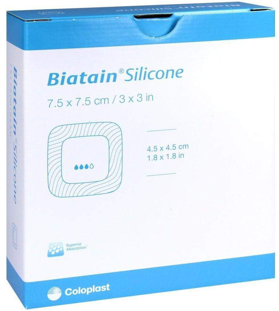 Biatain Silicone Schaumverband 7,5x7,5 cm