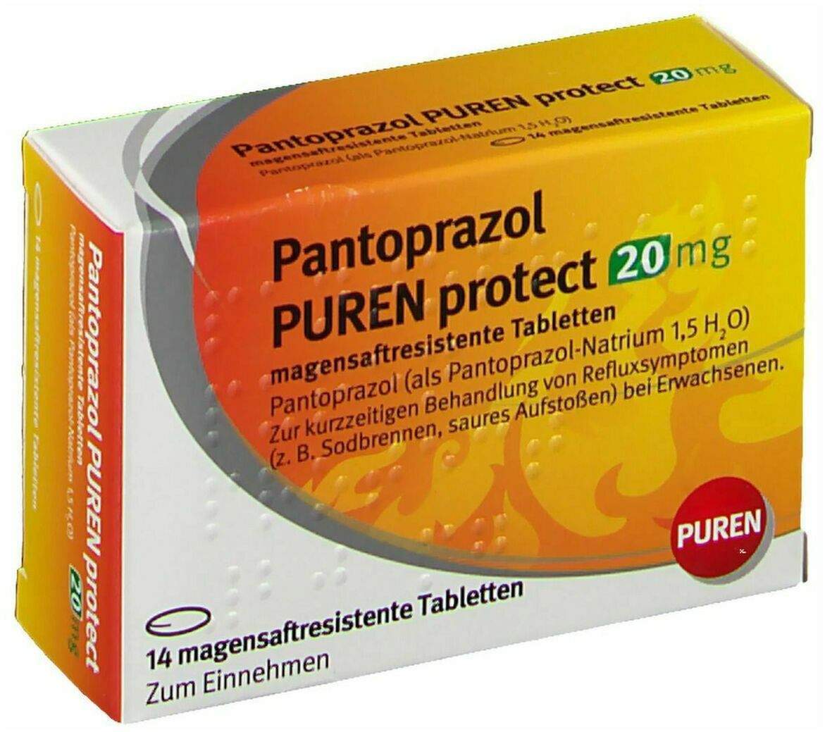 Pantoprazol Puren Protect 20 mg 7 Magensaftresesistente Tabletten