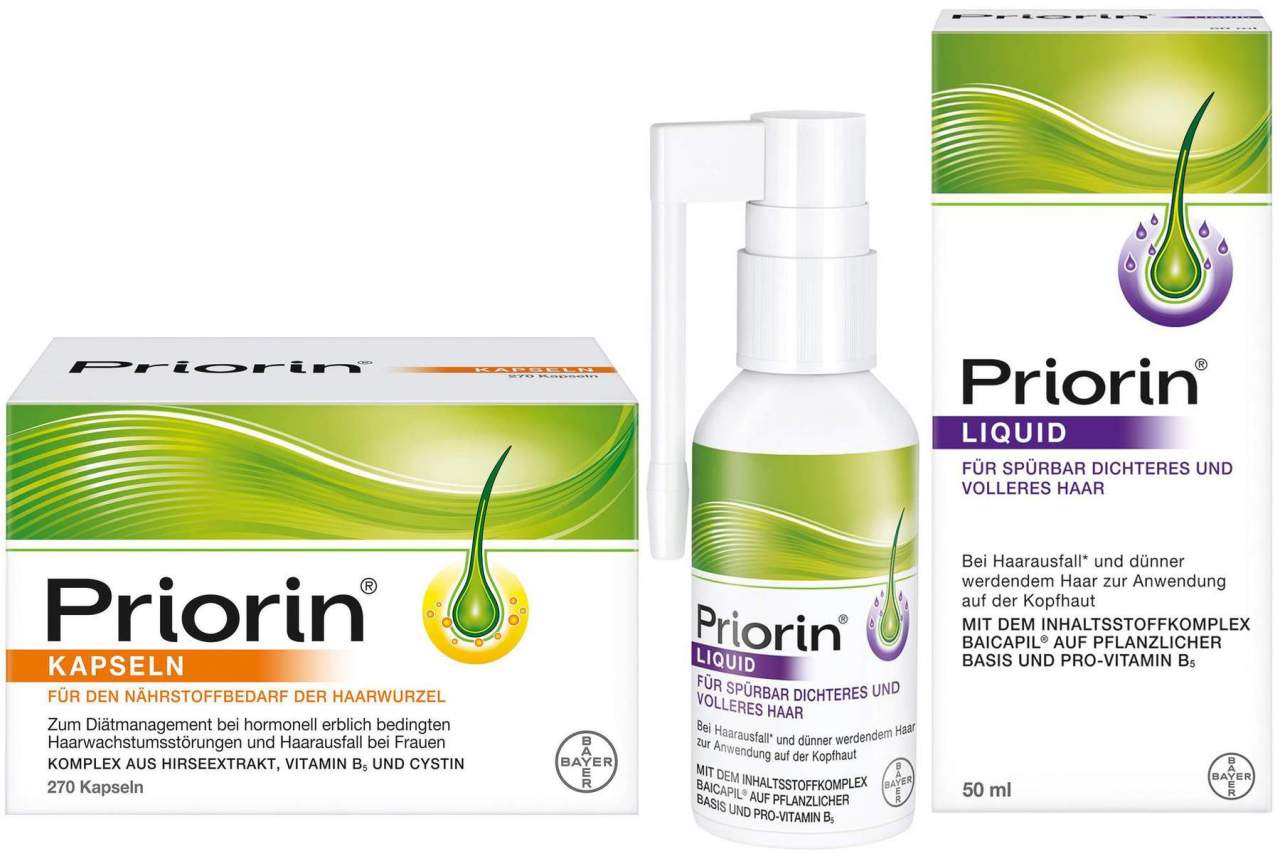 Priorin 270 Kapseln + Liquid Pumplösung 50 ml
