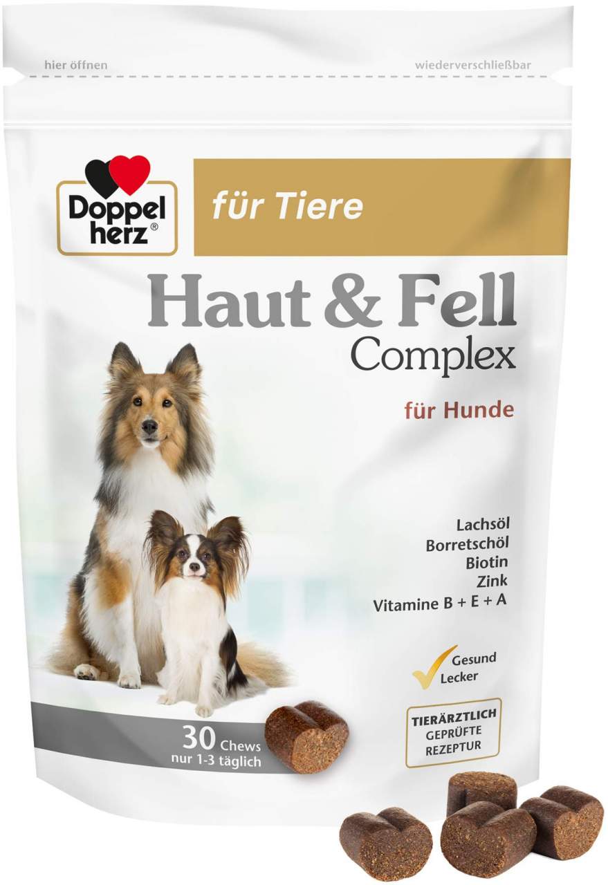 Doppelherz Haut & Fell Complex für Hunde 30 Chews