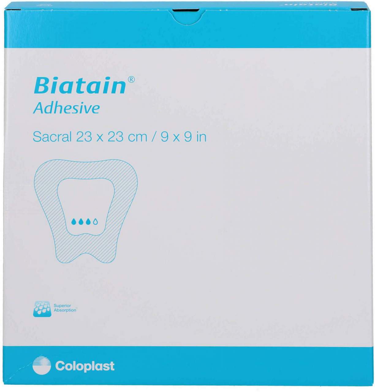 Biatain Schaumverband Sakrum 23x23 cm Selbst Haft.