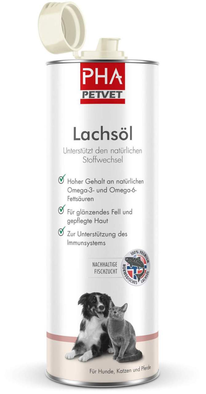 Pha Lachsöl Für Hunde, Katzen und Pferde 500 ml