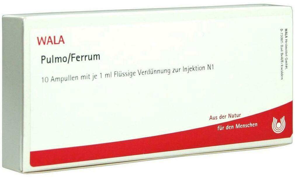 Wala Pulmo Ferrum 10 X 1 ml Ampullen