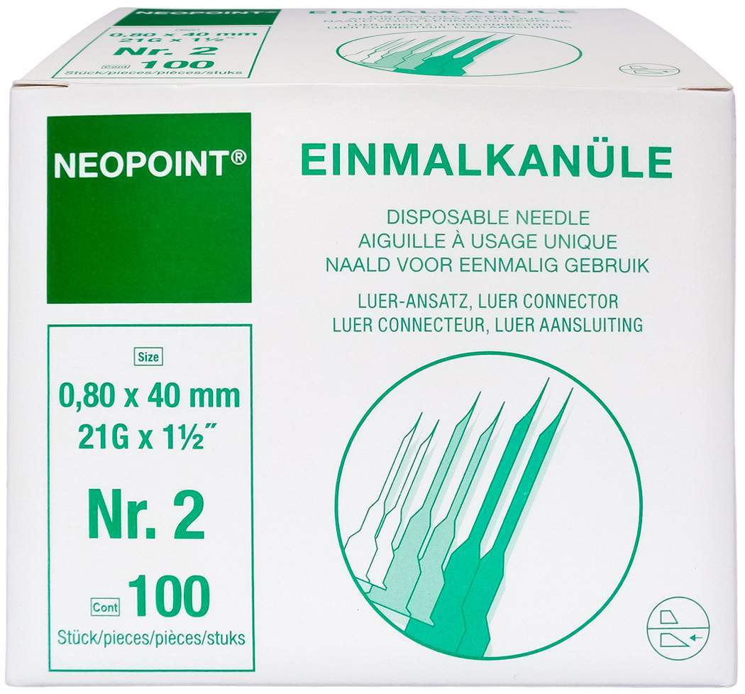 Kanülen Neopoint 2 0,80 X 40 100 Kanülen