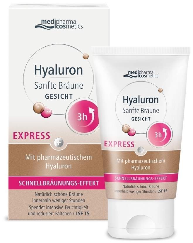 medipharma cosmetics Hyaluron Sanfte Bräune Express Gesicht