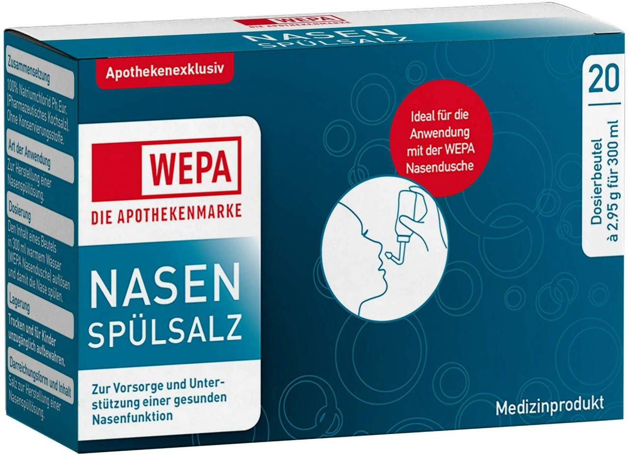 WEPA Nasenspülsalz 60 Sachets 60 x 2,95 g