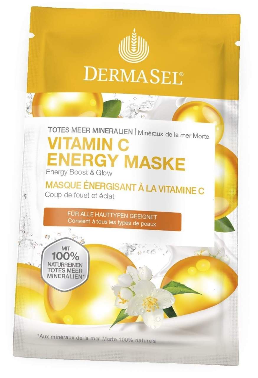Dermasel Totes Meer Vitamin C Energy Maske 12 ml Gesichtsmaske