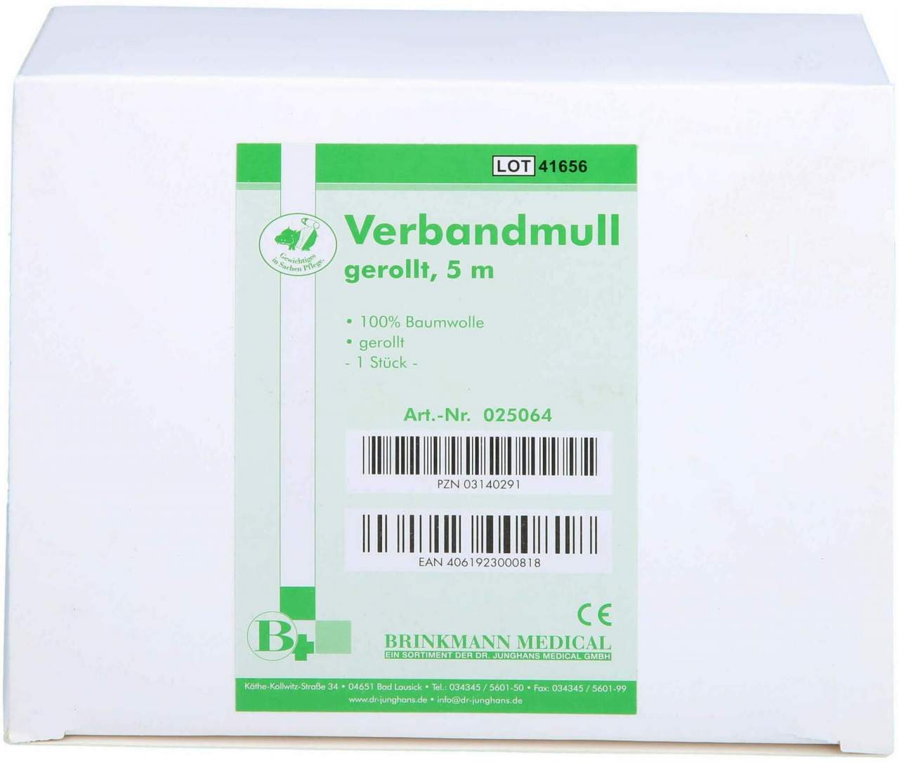 Verbandmull 8fach 5mx10cm Rolle