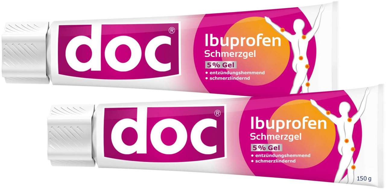 Sparset DOC Ibuprofen Schmerzgel 2 x 150 g