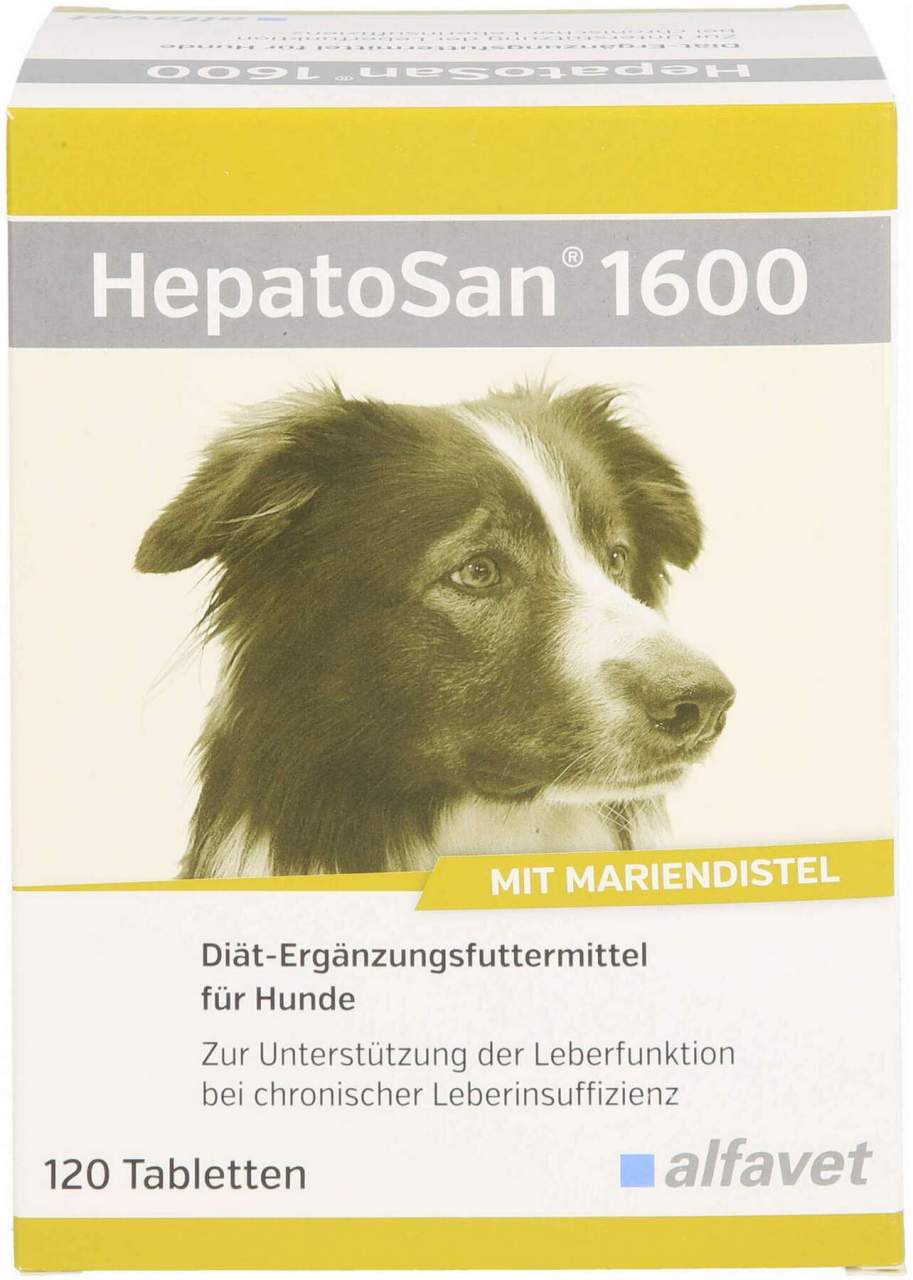 Hepatosan 1600 Diät-Erg.Futterm.Tabletten Für Hunde 120 Stück