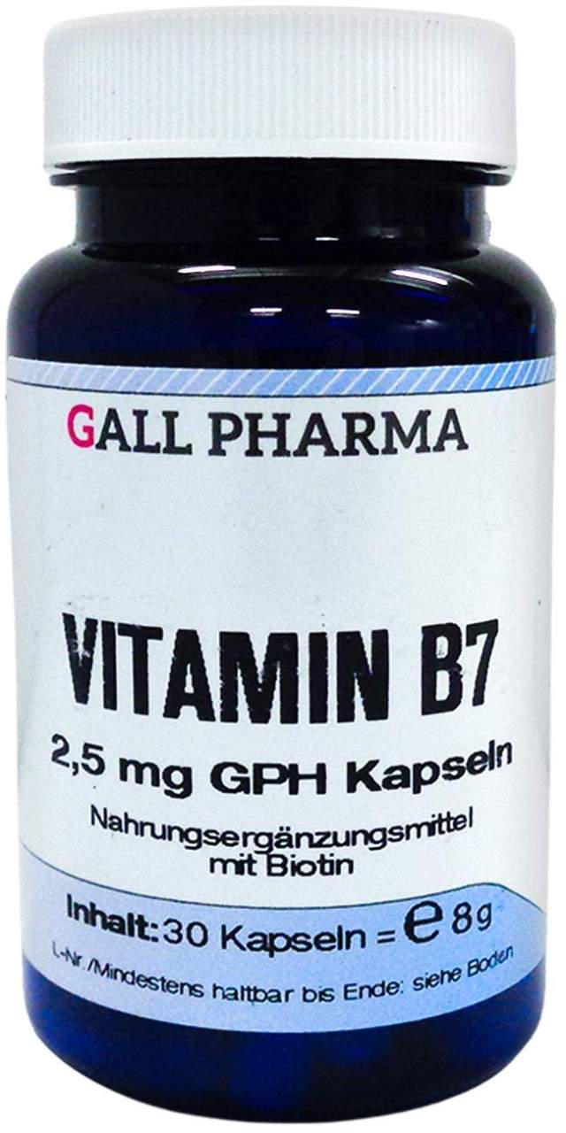 Vitamin B7 2,5 mg Gph Kapseln 30 Stück