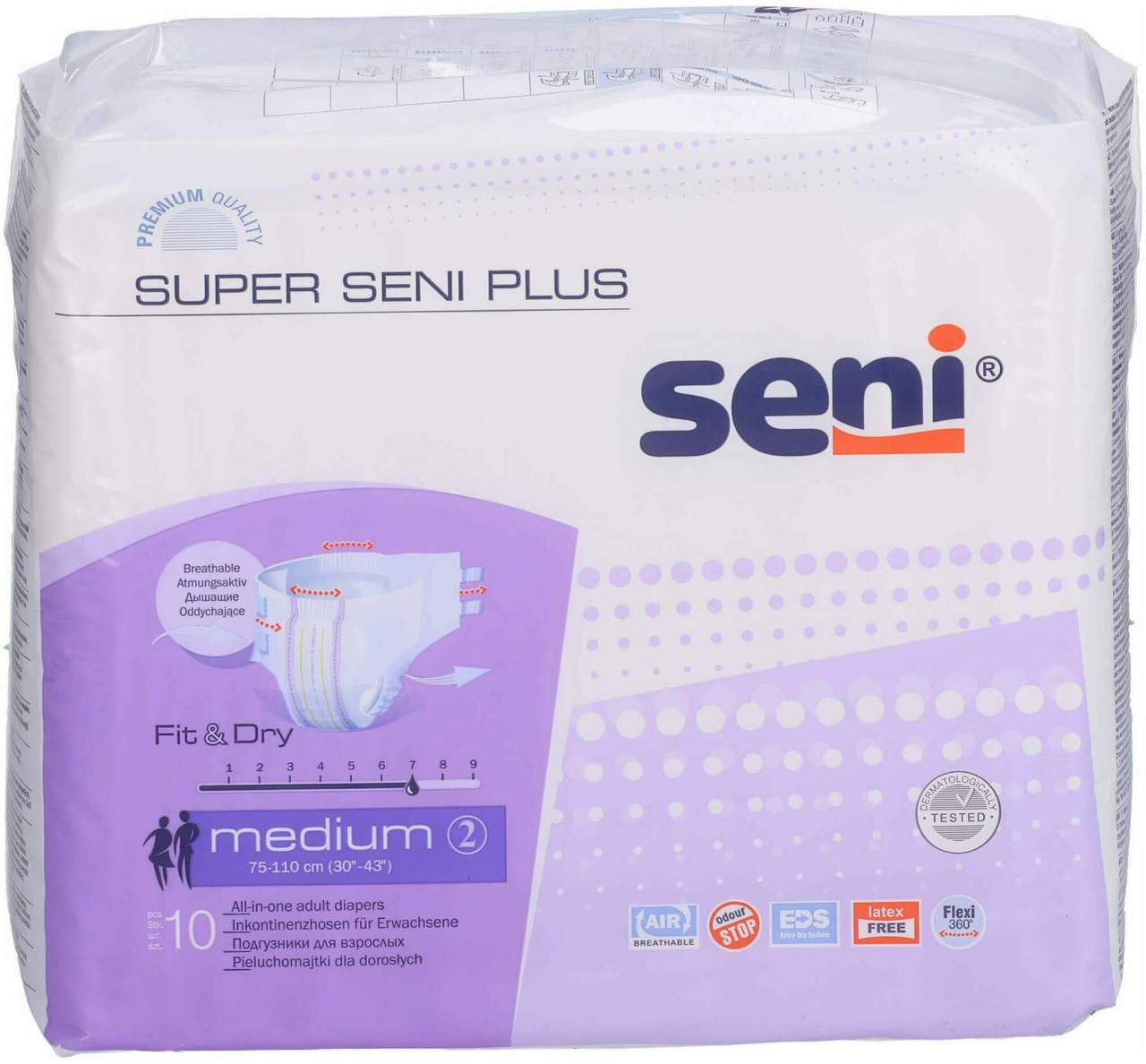 Super Seni Gr.2 Medium Plus Windeln Nacht Für Erwachsene 10 Stück