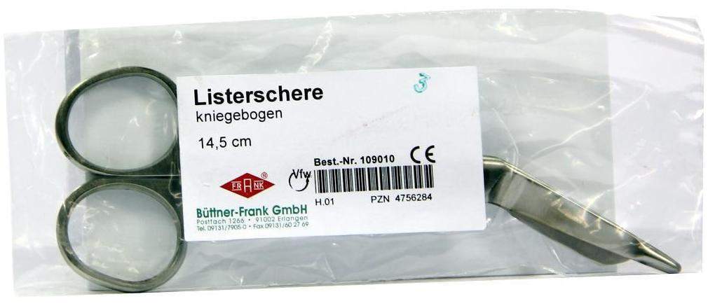Listerschere 14,5 cm Kniegebogen