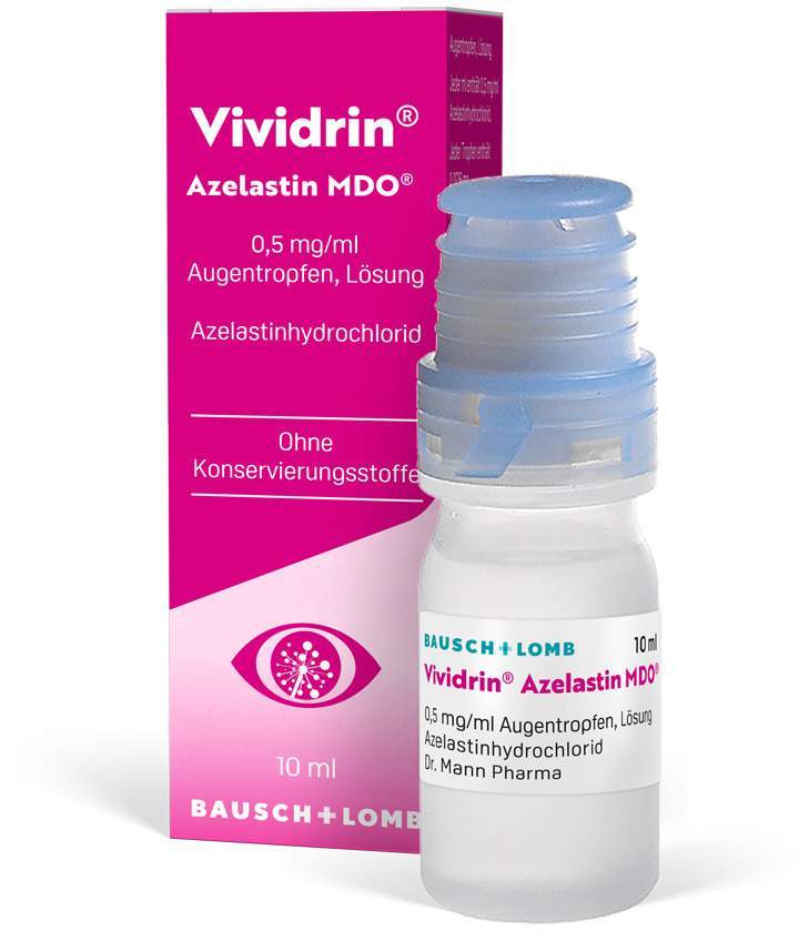Vividrin Azelastin MDO 0,5 mg je ml Augentropfen 10 ml