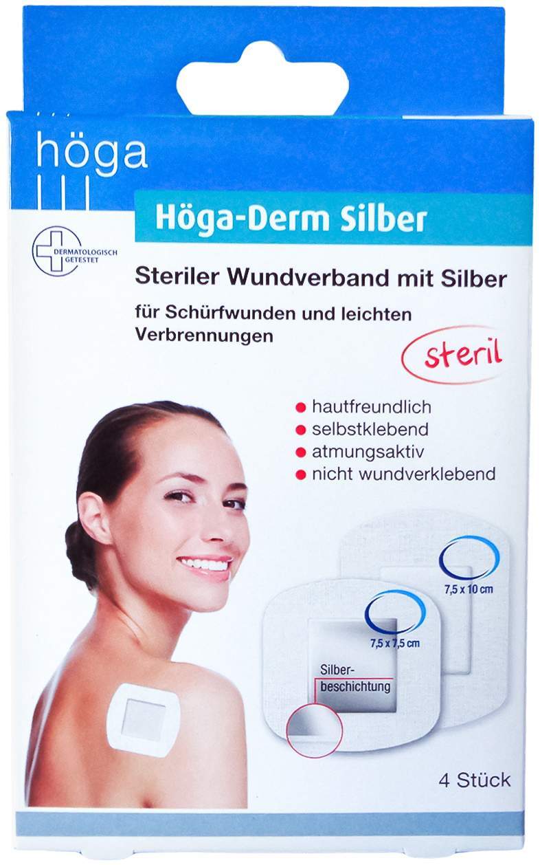 Höga-Derm Silber Steriler Wundverband Mit Silberbeschichtung 4...