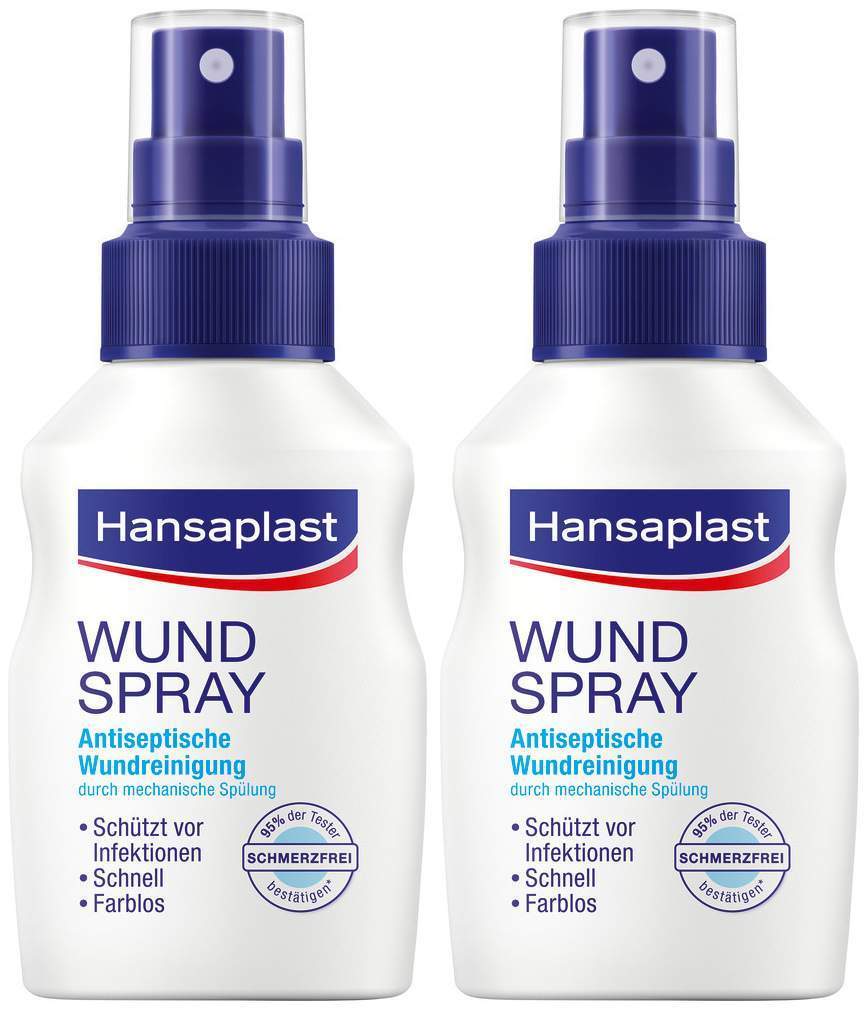 Hansaplast Wundspray zur Wundreinigung 2 x 50 ml
