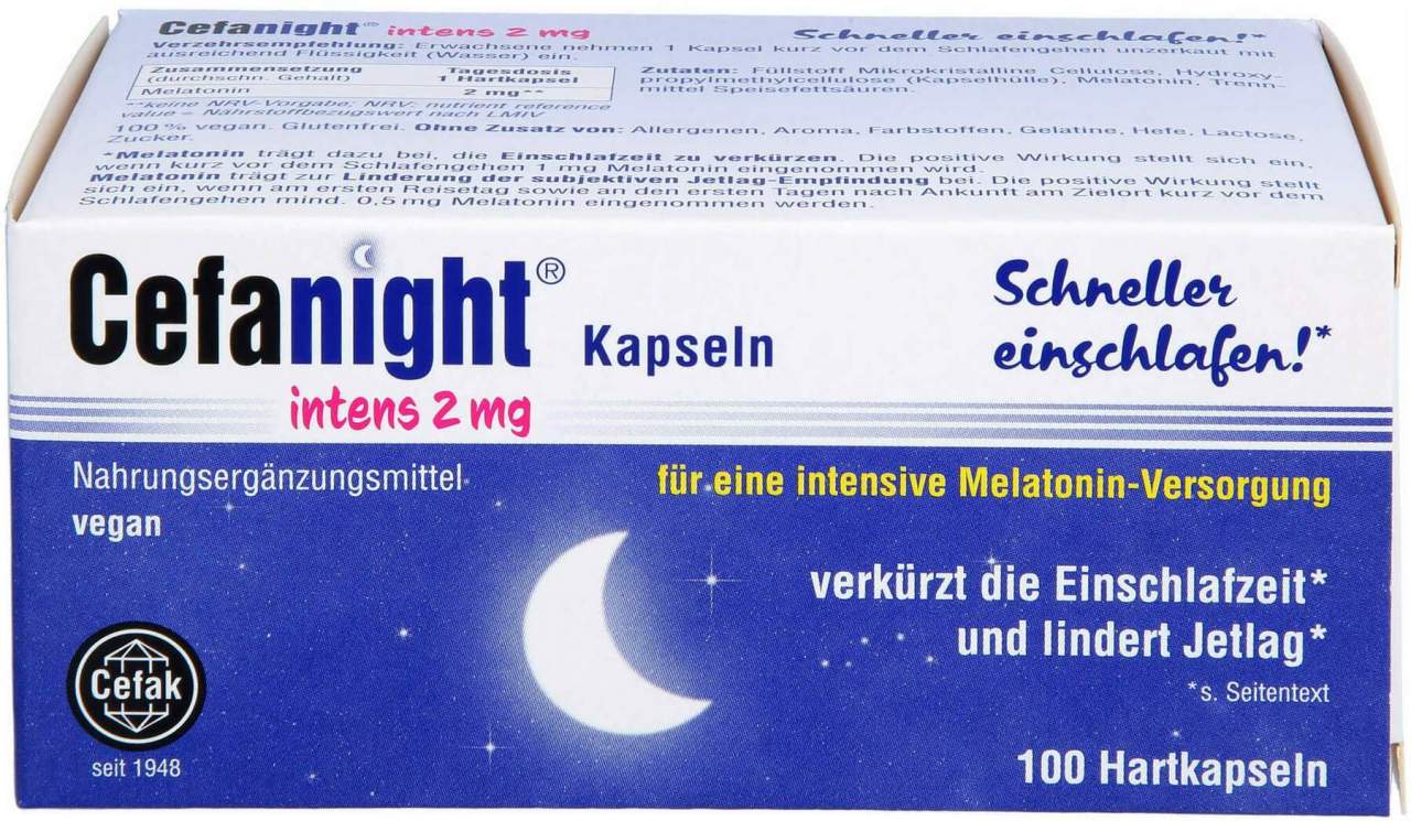 Cefanight Intens 2 mg Hartkapseln 100 Stück