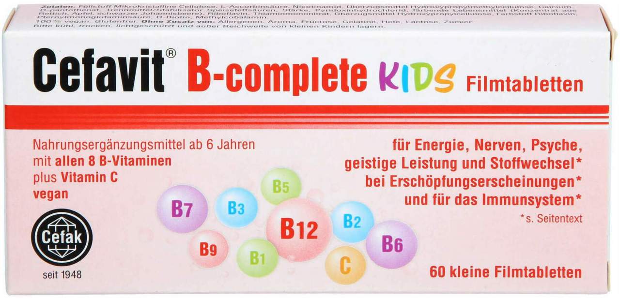 Cefavit B-Complete Kids Filmtabletten 60 Stück