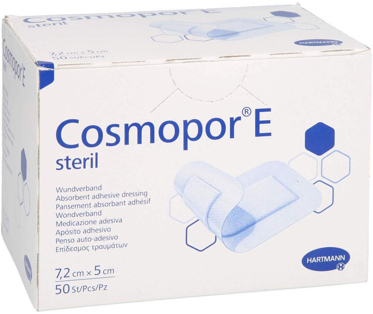 Cosmopor E Steril 5 X 7,2 cm 50 Stück