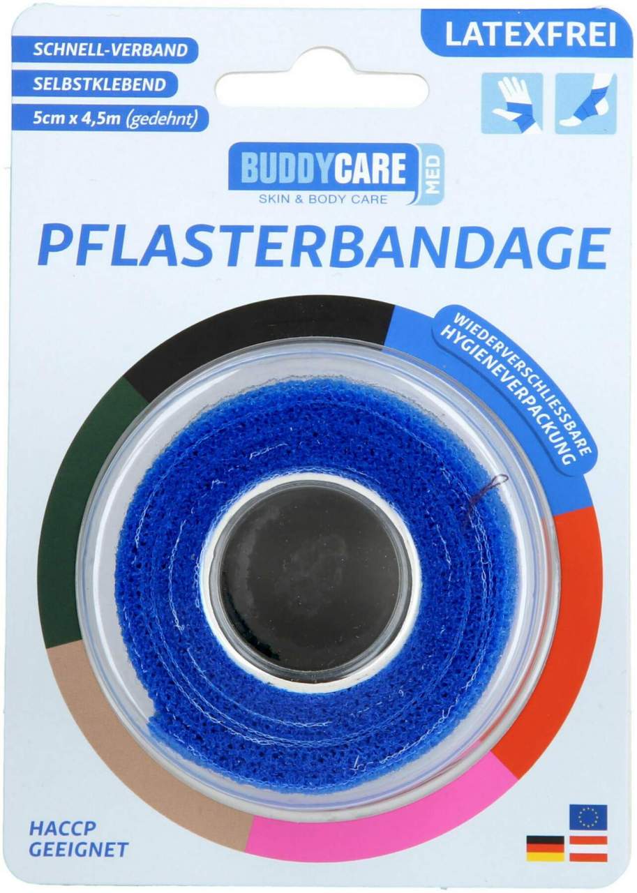 Pflasterbandage Latexfrei Buddycare Med Blau