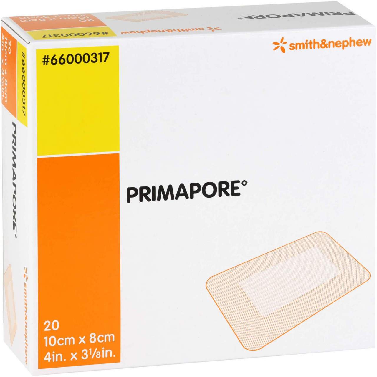 Primapore 8 X 10 cm Wundverband Steril 20 Stück